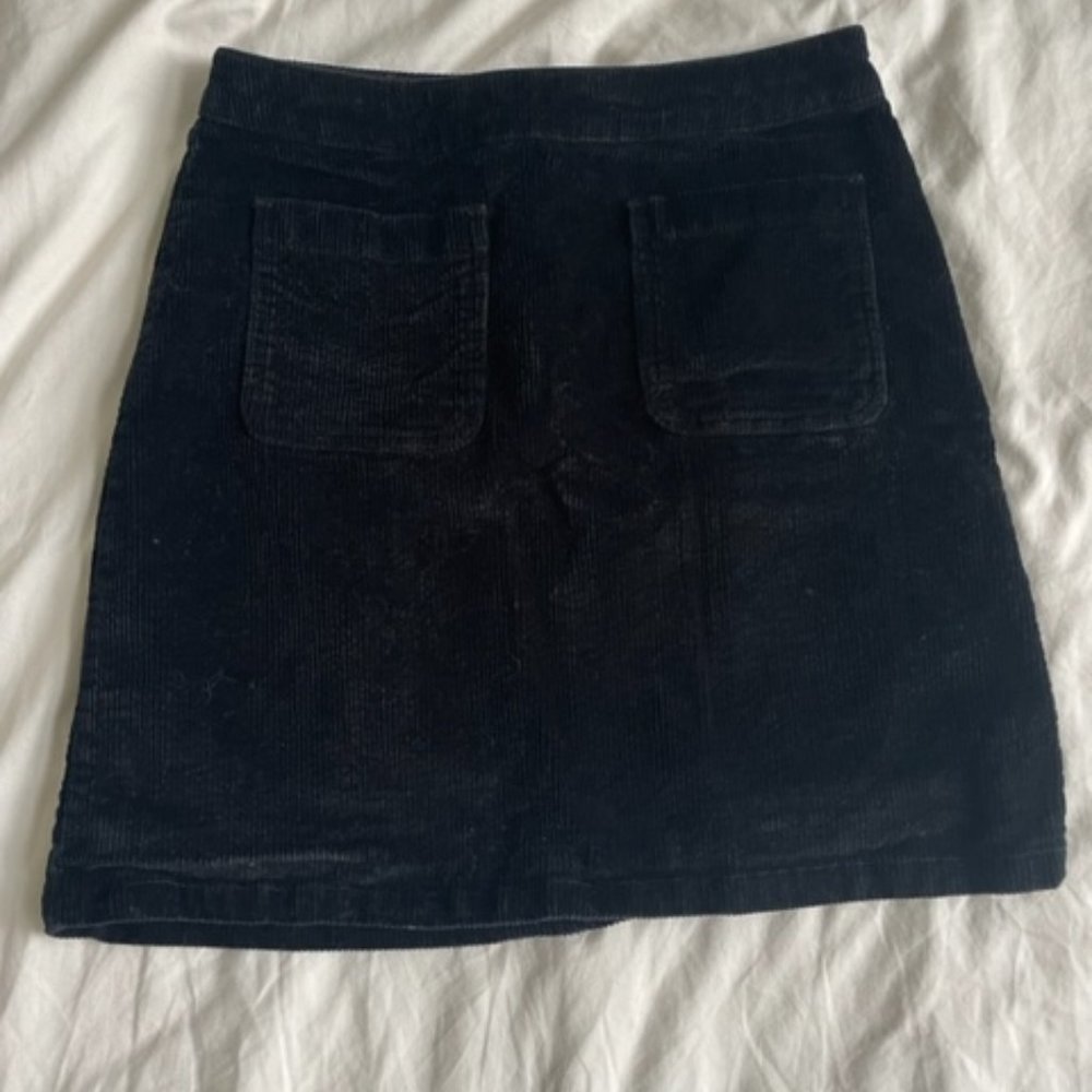 Black Corduroy Retro Mini Skirt from Modcloth - Like New